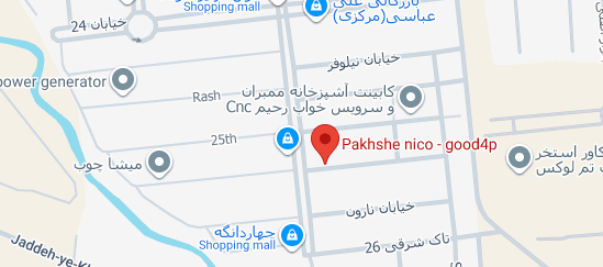 موقعیت ما روی نقشه